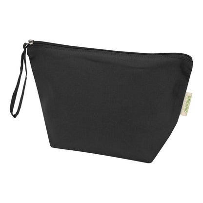Black - Front - Floso Organic 3L Cosmetic Bag
