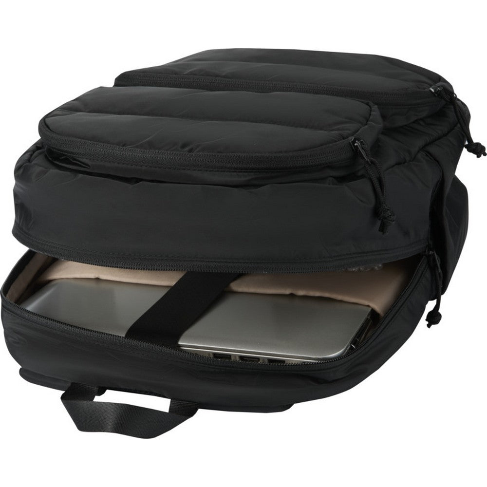 Black - Lifestyle - Floso Puffer Recycled 18L Laptop Backpack