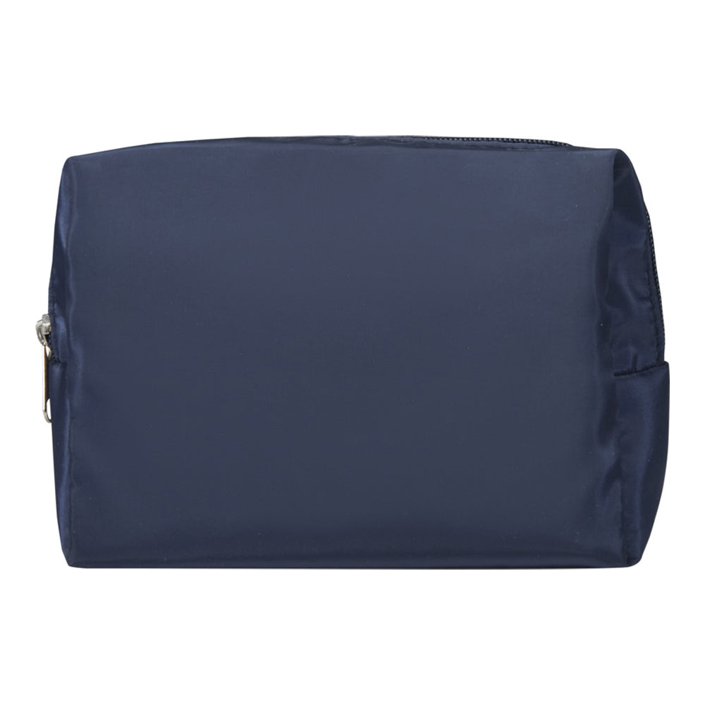 Navy - Back - Floso Muse Rectangular RPET Toiletry Bag