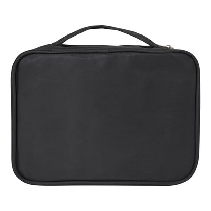 Black - Back - Floso Muse RPET Makeup Organiser