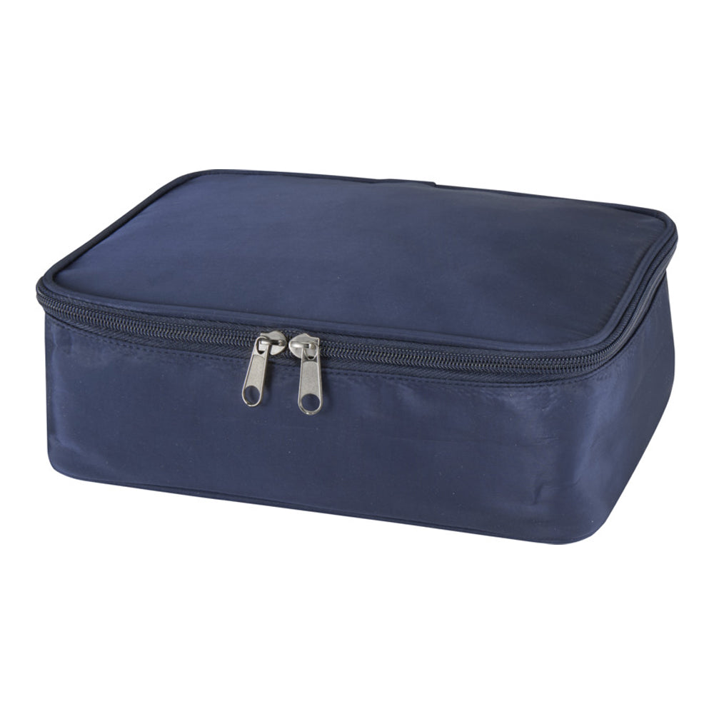 Navy - Front - Floso Muse RPET Makeup Organiser