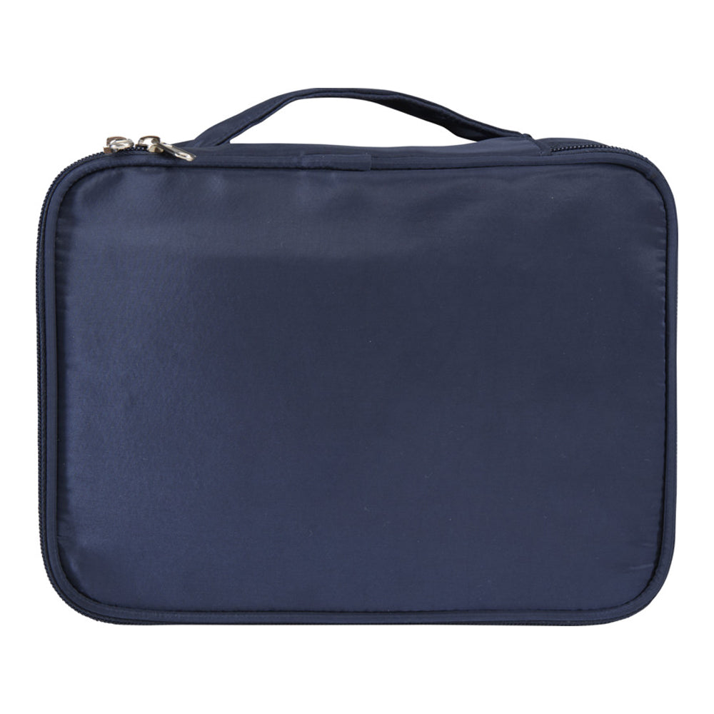 Navy - Side - Floso Muse RPET Makeup Organiser
