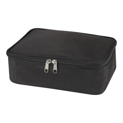 Black - Front - Floso Muse RPET Makeup Organiser