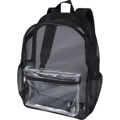 Black - Lifestyle - Floso Plain Mesh Backpack