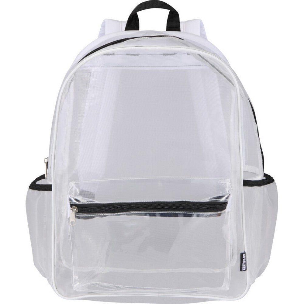 White - Front - Floso Plain Mesh Backpack