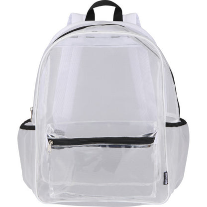 White - Front - Floso Plain Mesh Backpack
