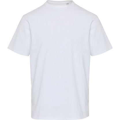 White - Front - Elevate Unisex Adult Lucas Organic Oversized T-Shirt