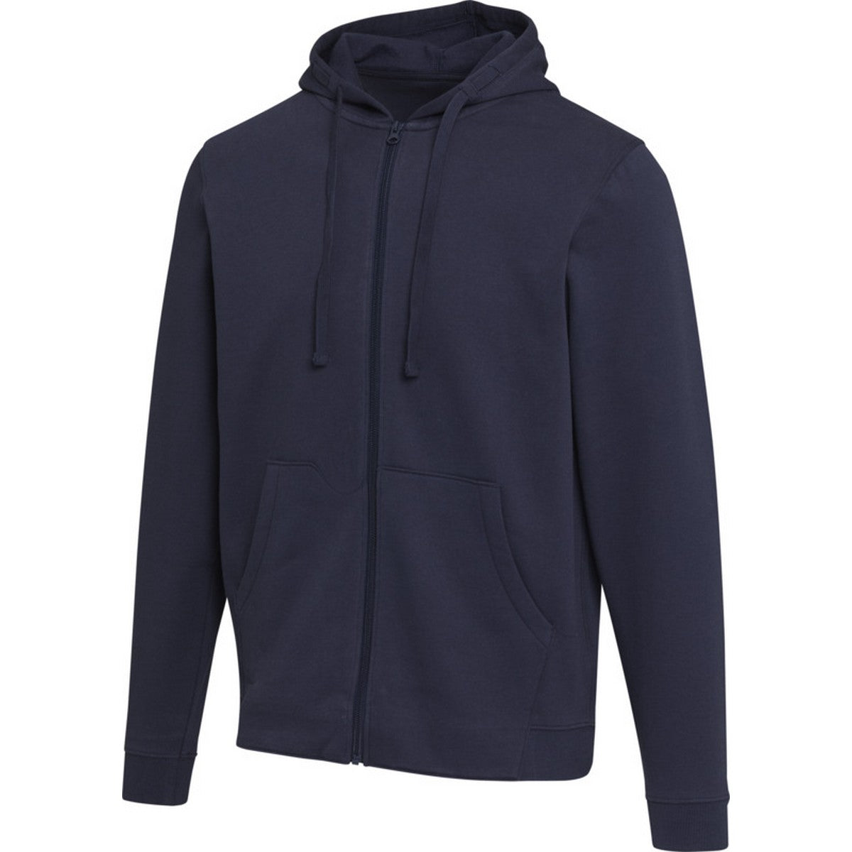 Navy - Side - Elevate Unisex Adult Jasper Full Zip Hoodie