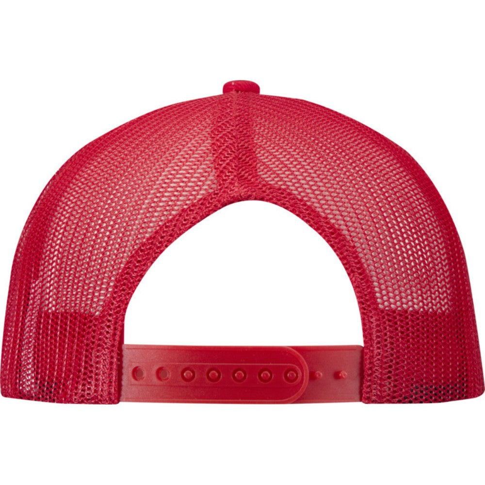 Red - Back - Elevate Unisex Adult Drift 6 Panel Snapback Cap