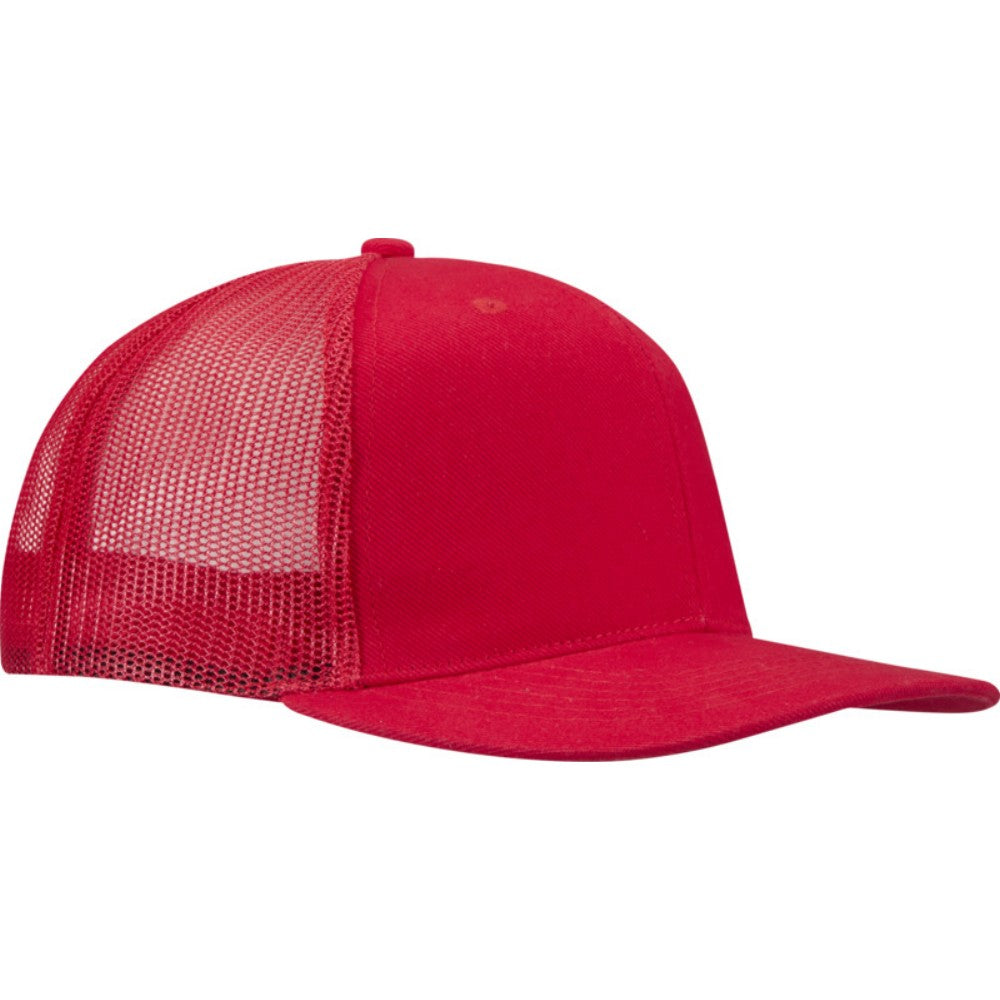 Red - Side - Elevate Unisex Adult Drift 6 Panel Snapback Cap