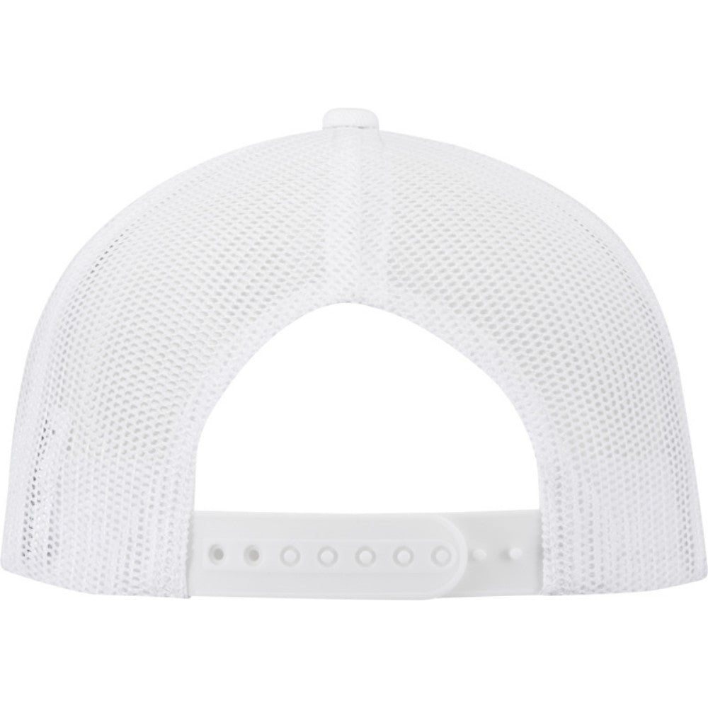 White - Back - Elevate Unisex Adult Drift 6 Panel Snapback Cap