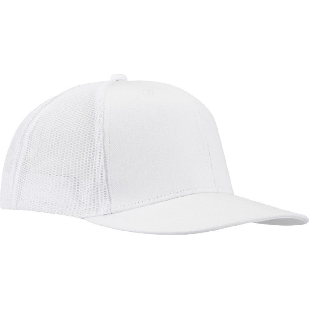 White - Side - Elevate Unisex Adult Drift 6 Panel Snapback Cap