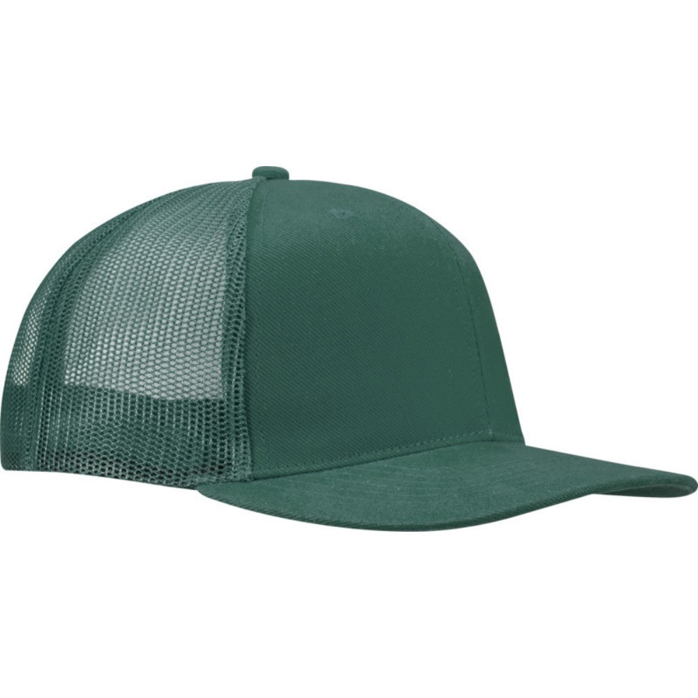 Forest Green - Side - Elevate Unisex Adult Drift 6 Panel Snapback Cap