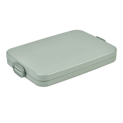 Sage Green - Front - Mepal Take-A-Break Flat 800ml Lunch Box