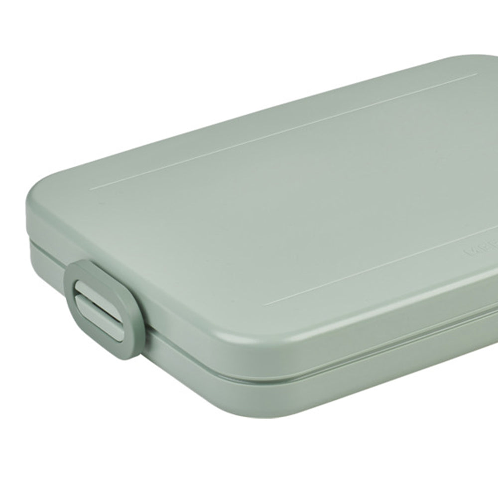 Sage Green - Back - Mepal Take-A-Break Flat 800ml Lunch Box