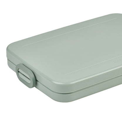Sage Green - Back - Mepal Take-A-Break Flat 800ml Lunch Box