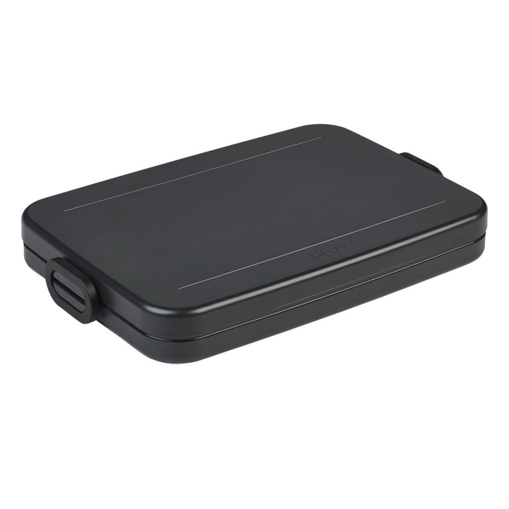 Black - Front - Mepal Take-A-Break Flat 800ml Lunch Box