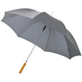 Grey - Front - Bullet 23in Lisa Automatic Umbrella