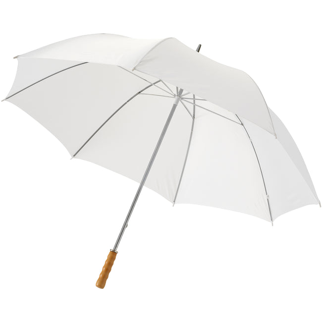 White - Front - Bullet 30in Golf Umbrella