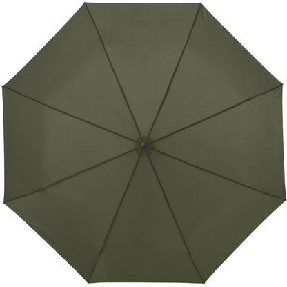 Forest Green - Side - Bullet 21.5in Ida 3-Section Umbrella
