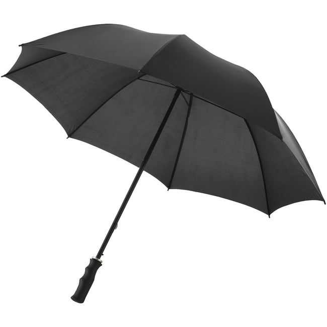 Solid Black - Front - Bullet 23 Inch Barry Automatic Umbrella