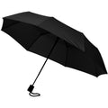 Solid Black - Front - Bullet 21 Inch Wali 3-Section Auto Open Umbrella