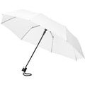 White - Front - Bullet 21 Inch Wali 3-Section Auto Open Umbrella