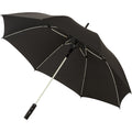 Solid Black-White - Front - Avenue 23 Inch Spark Auto Open Storm Umbrella