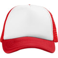 Red-White - Side - Bullet Trucker 5 Panel Cap