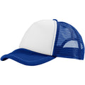 Royal Blue-White - Front - Bullet Trucker 5 Panel Cap