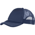 Navy - Front - Bullet Trucker 5 Panel Cap