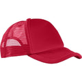 Red - Back - Bullet Trucker 5 Panel Cap