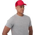 Red - Side - Bullet Trucker 5 Panel Cap