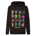Black - Front - Minecraft Childrens-Kids Mini Mobs Wave Hoodie