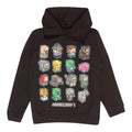Black - Side - Minecraft Boys Mini Mobs Pullover Hoodie
