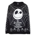 Black-White - Front - Nightmare Before Christmas Mens Jack Skellington Web Knitted Jumper