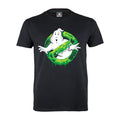 Black - Front - Ghostbusters Mens Slime Logo T-Shirt