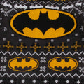 Grey - Lifestyle - Batman Childrens-Kids Unisex Official Bat Logo Patterned Christmas Jumper