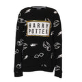 Black - Front - Harry Potter Girls Icons Sweatshirt