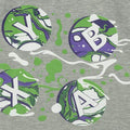 Black-Grey Heather - Back - Xbox Boys Controller Buttons Pyjama Set