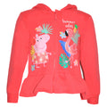 Pink - Front - Peppa Pig Girls Flamingo Full Zip Hoodie