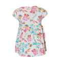 White-Blue-Pink - Back - Peppa Pig Girls Flamingo Dress