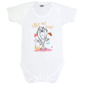 White - Front - Looney Tunes Boys Little But Loud Taz Babygrow