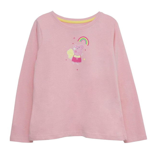 Baby Pink - Front - Peppa Pig Girls Rainbow T-Shirt
