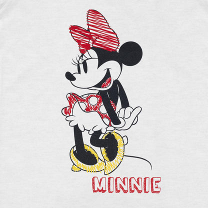 White - Side - Disney Girls Love Minnie Mouse T-Shirt