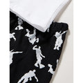 White-Black - Pack Shot - Fortnite Boys Dancing Emotes Short Pyjama Set