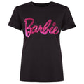 Black - Front - Barbie Girls Reversible Sequin Logo T-Shirt