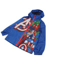Blue - Side - Marvel Avengers Boys Official Logo Raincoat