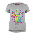 Grey - Front - Hatchimals Girls Penguala T-Shirt