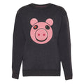 Charcoal - Front - Piggy Girls Face Sweatshirt